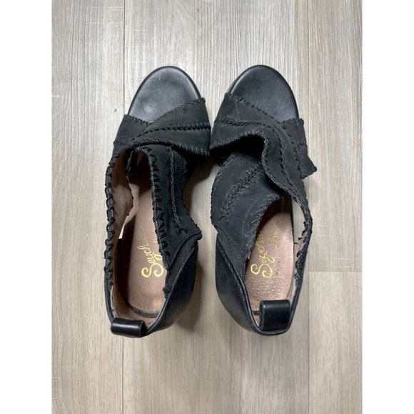 Seychelles Party Up Leather Ankle Mules 6 - Picture 6 of 12